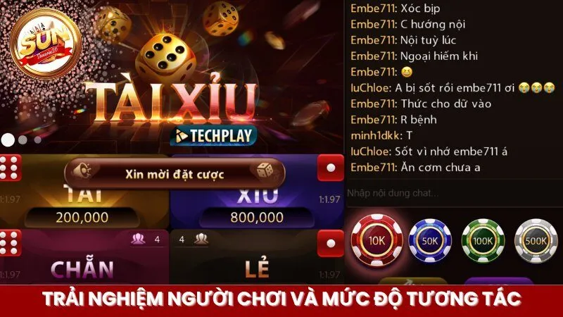 Trải nghiệm người chơi và mức độ tương tác